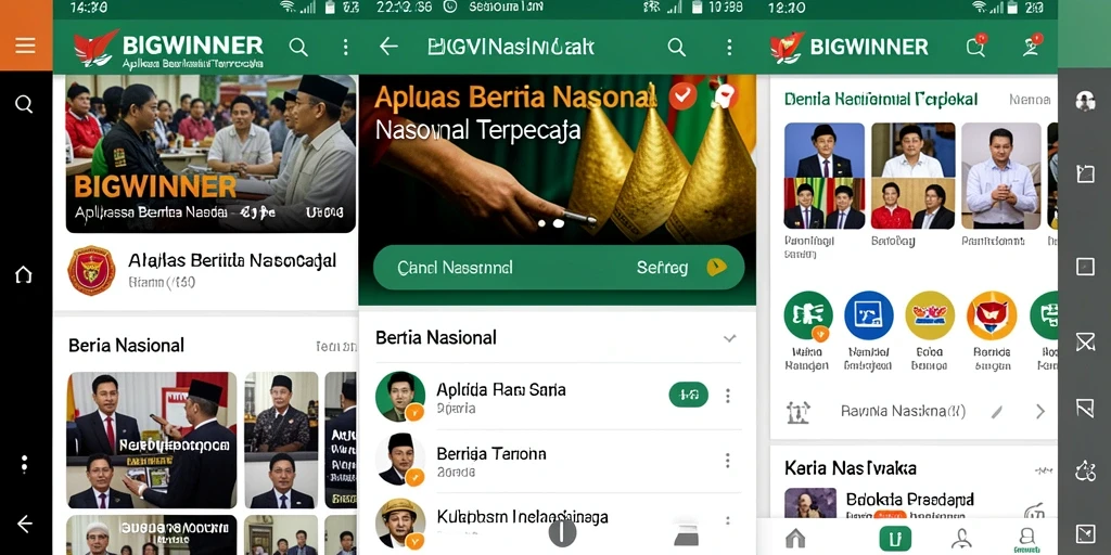 Tampilan antarmuka aplikasi BIGWINNER yang informatif dan menarik.