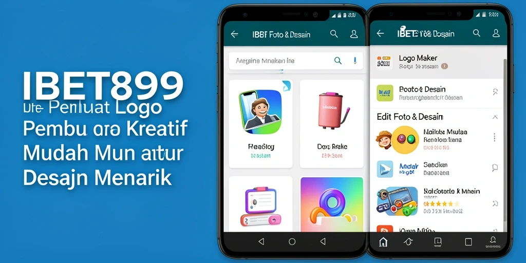 Antarmuka intuitif IBET899 untuk pembuatan logo yang mudah dan menarik.