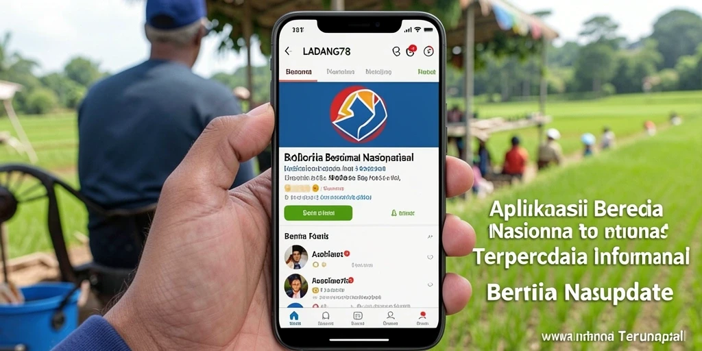 Tampilan antarmuka aplikasi LADANG78 yang modern dan informatif.