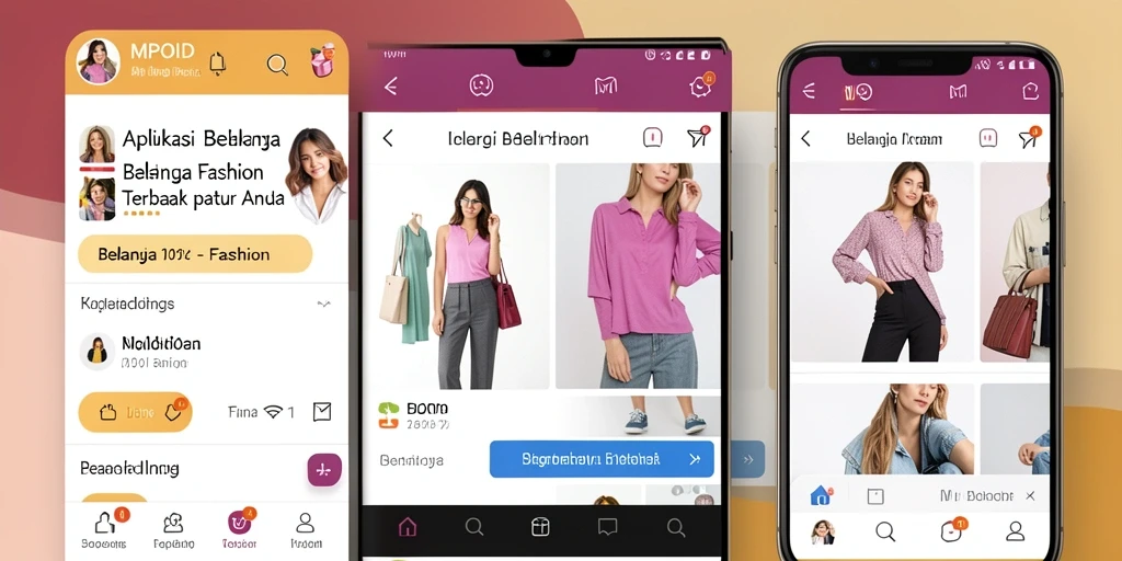 Tampilan antarmuka MPOID yang memudahkan pengguna dalam berbelanja fashion.