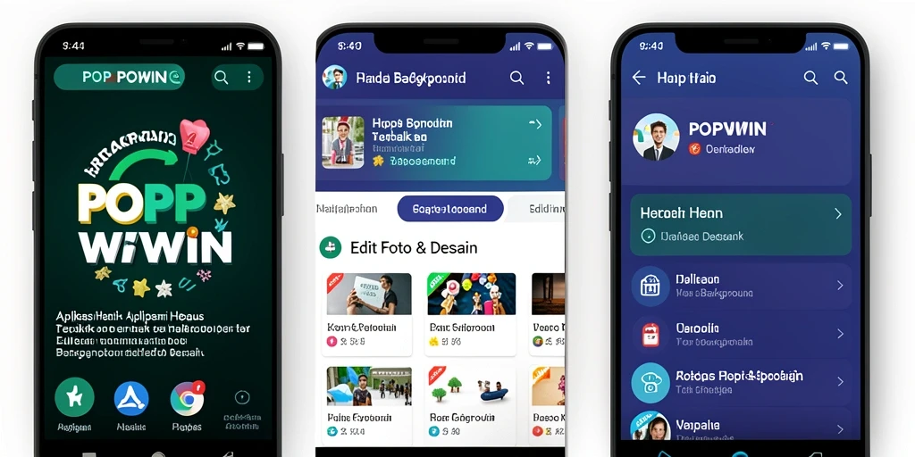 Antarmuka POPWIN yang mudah digunakan untuk hapus background.