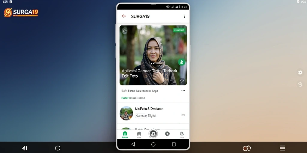 Tampilan antarmuka SURGA19 yang user-friendly dan fungsional.