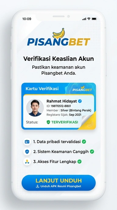 Halaman Resmi Pisangbet untuk Pengguna Android